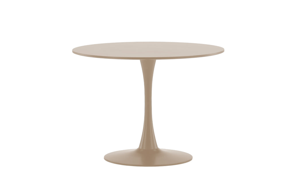 Glade runt matbord Ø100x75 cm beige MDF och stål