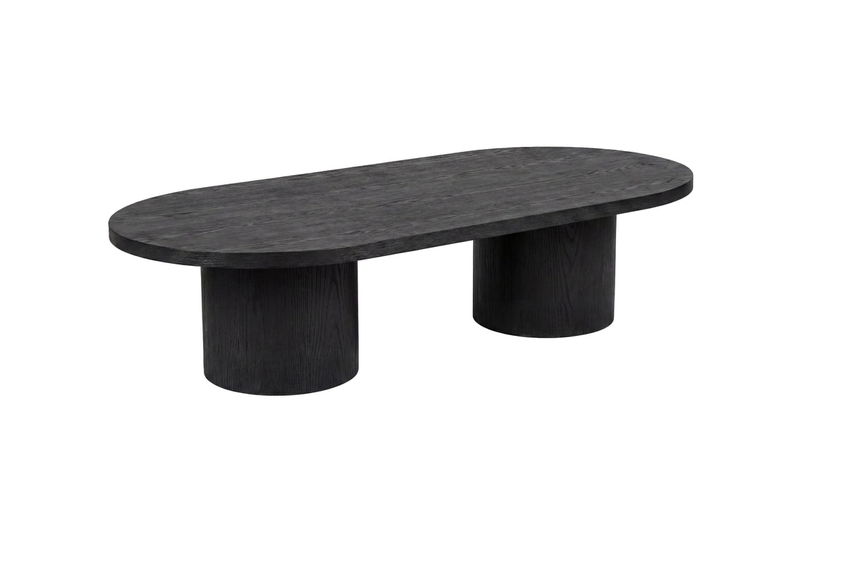 Narvik soffbord 32x120x60 cm svart MDF med 3D-papperslaminat