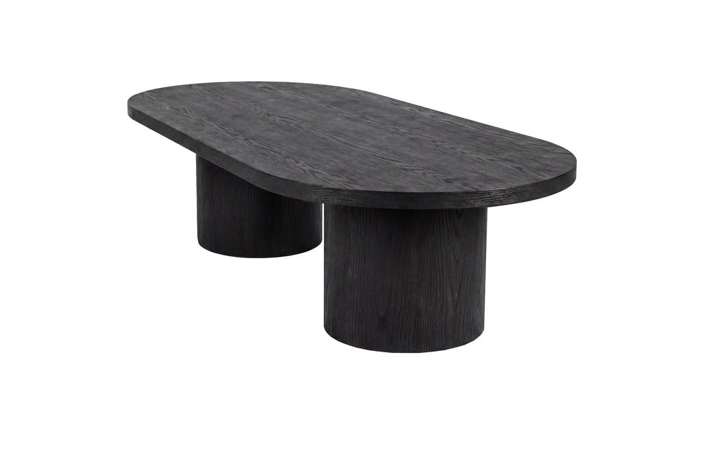 Narvik soffbord 32x120x60 cm svart MDF med 3D-papperslaminat