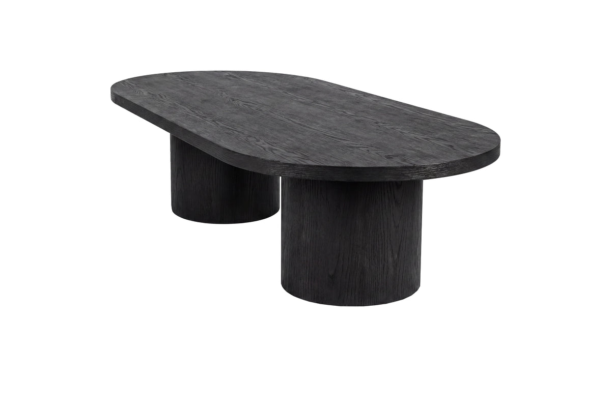Narvik soffbord 32x120x60 cm svart MDF med 3D-papperslaminat