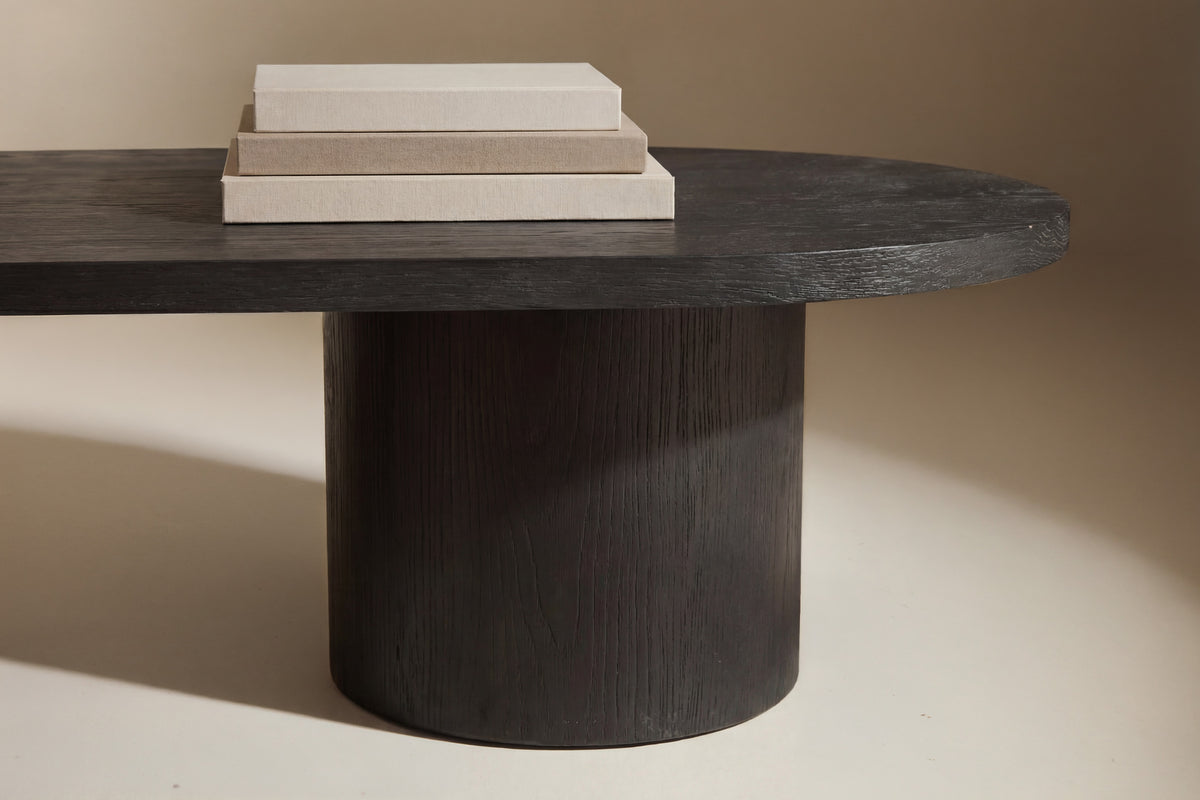 Narvik soffbord 32x120x60 cm svart MDF med 3D-papperslaminat