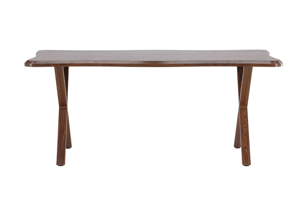Fiona matbord 180x90x75 cm MDF med valnötsmönstrat 3D-papperslaminat