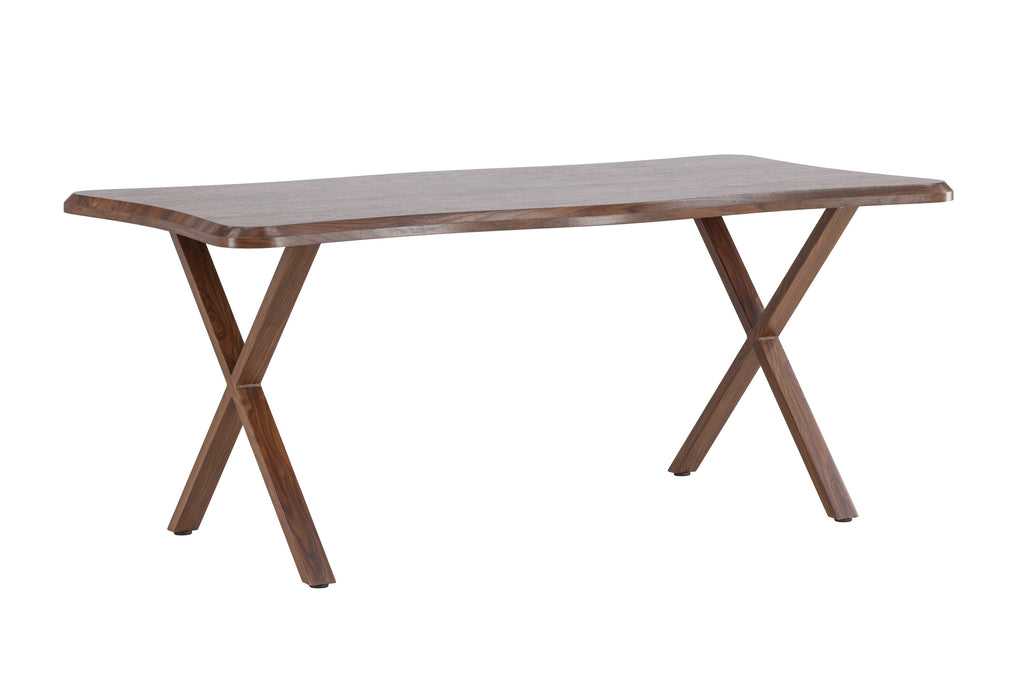 Fiona matbord 180x90x75 cm MDF med valnötsmönstrat 3D-papperslaminat