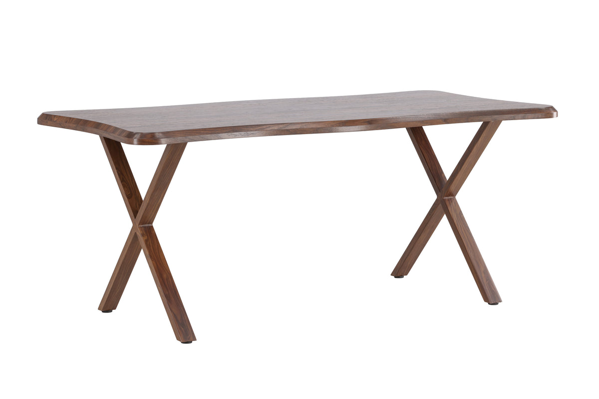 Fiona matbord 180x90x75 cm MDF med valnötsmönstrat 3D-papperslaminat