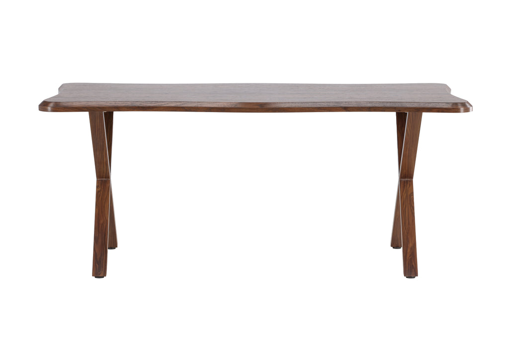 Fiona matbord 180x90x75 cm MDF med valnötsmönstrat 3D-papperslaminat