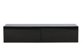 Fristad tv-bänk 160x45x35 cm svart högglansig MDF