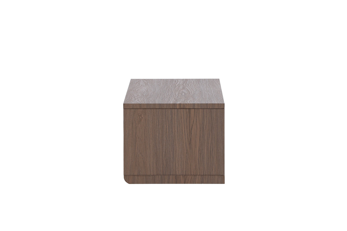 Dragh tv-bänk 100x35x28 cm mockabrun MDF med 3D-papperslaminat