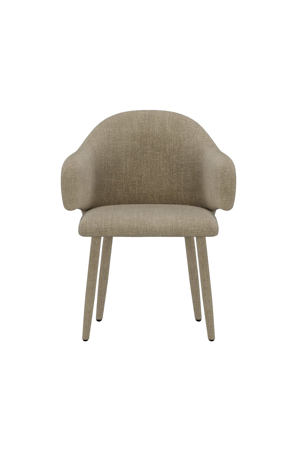 Evelin matstol beige sammet, 2-pack