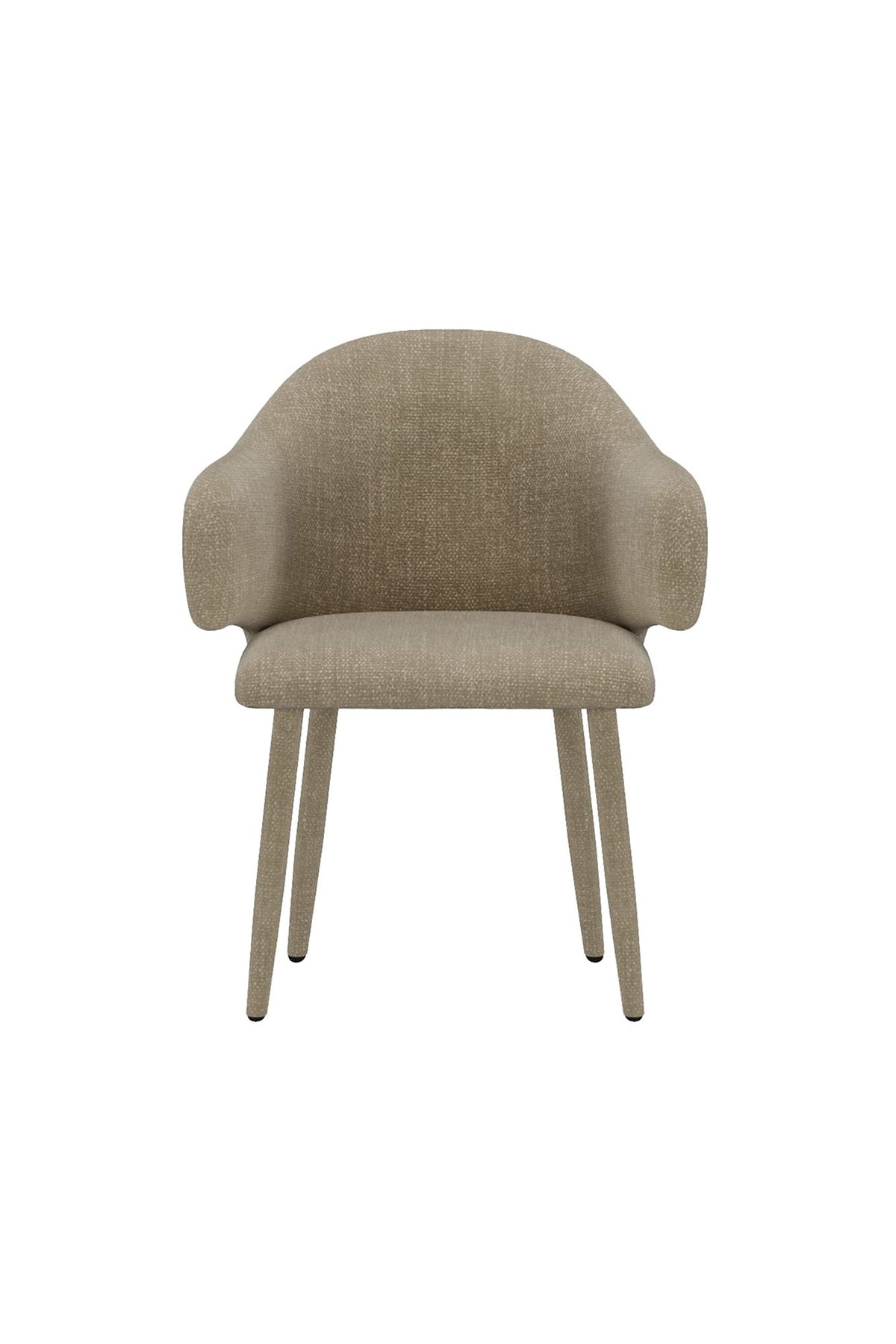 Evelin matstol beige sammet, 2-pack