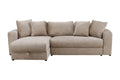 Bellman bäddsoffa i beige sammet