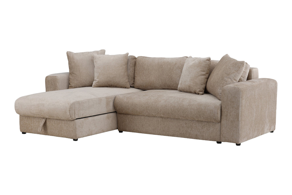 Bellman bäddsoffa i beige sammet