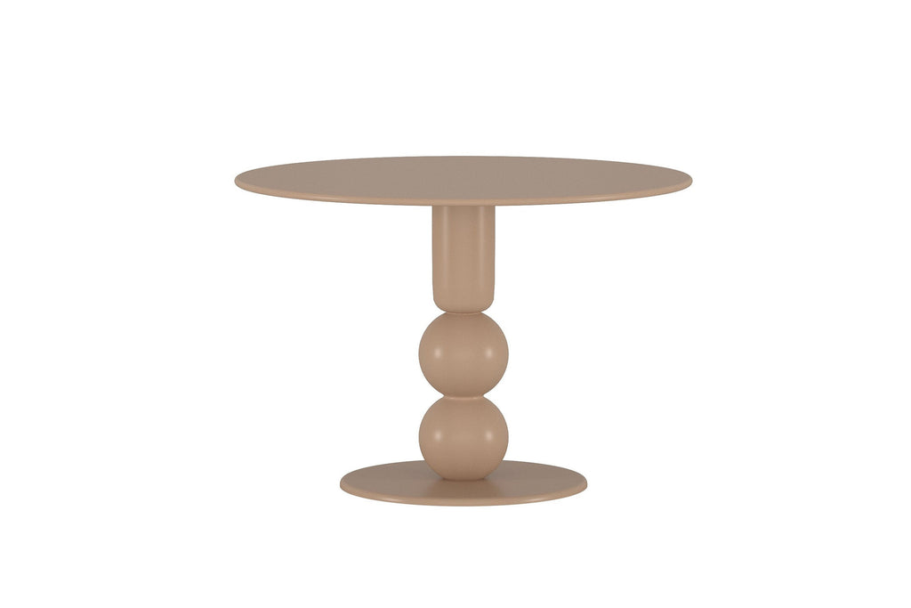 Boule runt matbord brunmålad MDF