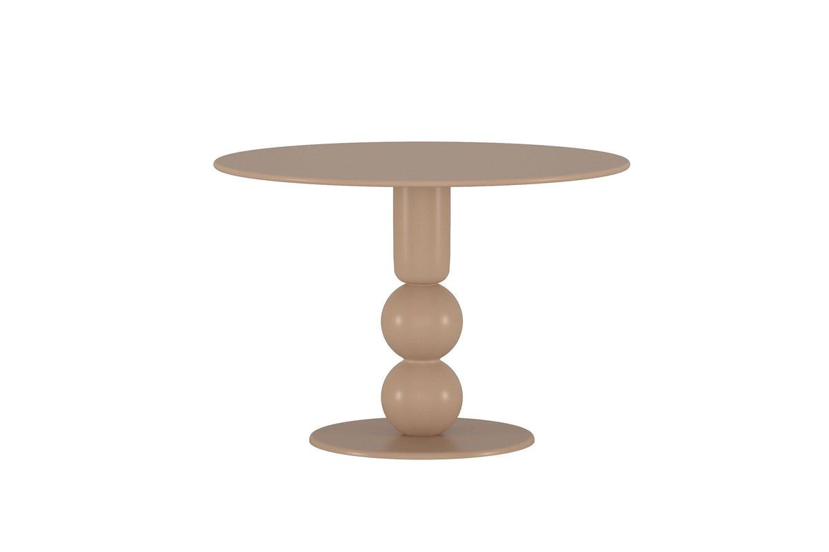 Boule runt matbord brunmålad MDF