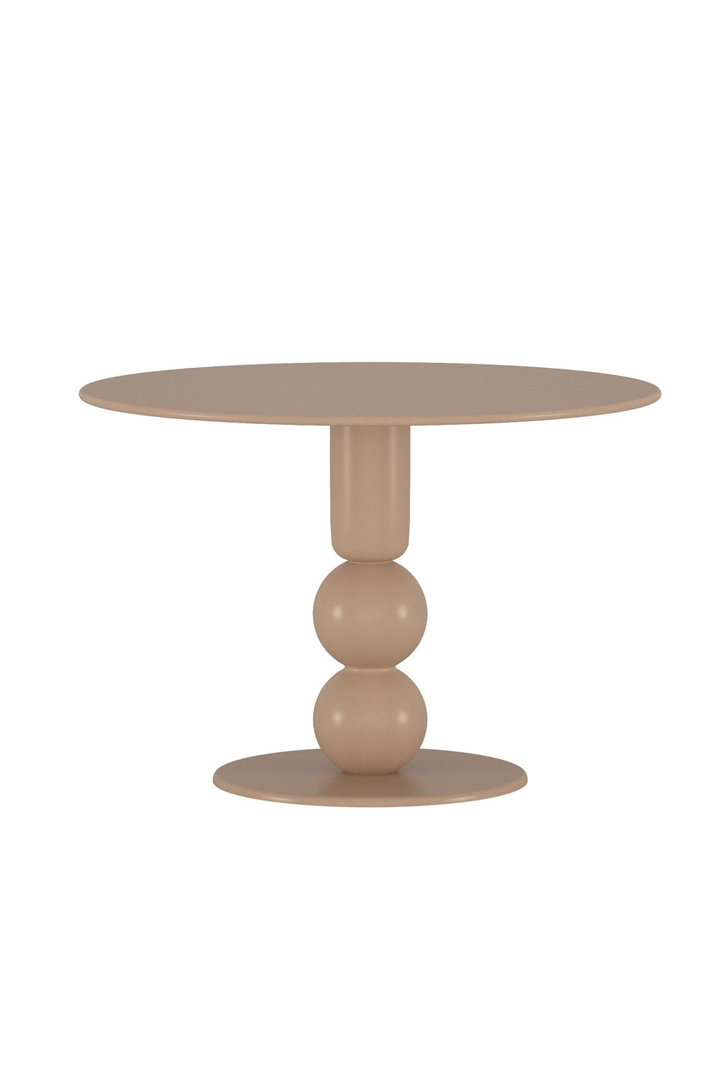 Boule runt matbord brunmålad MDF