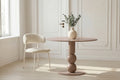 Boule runt matbord brunmålad MDF