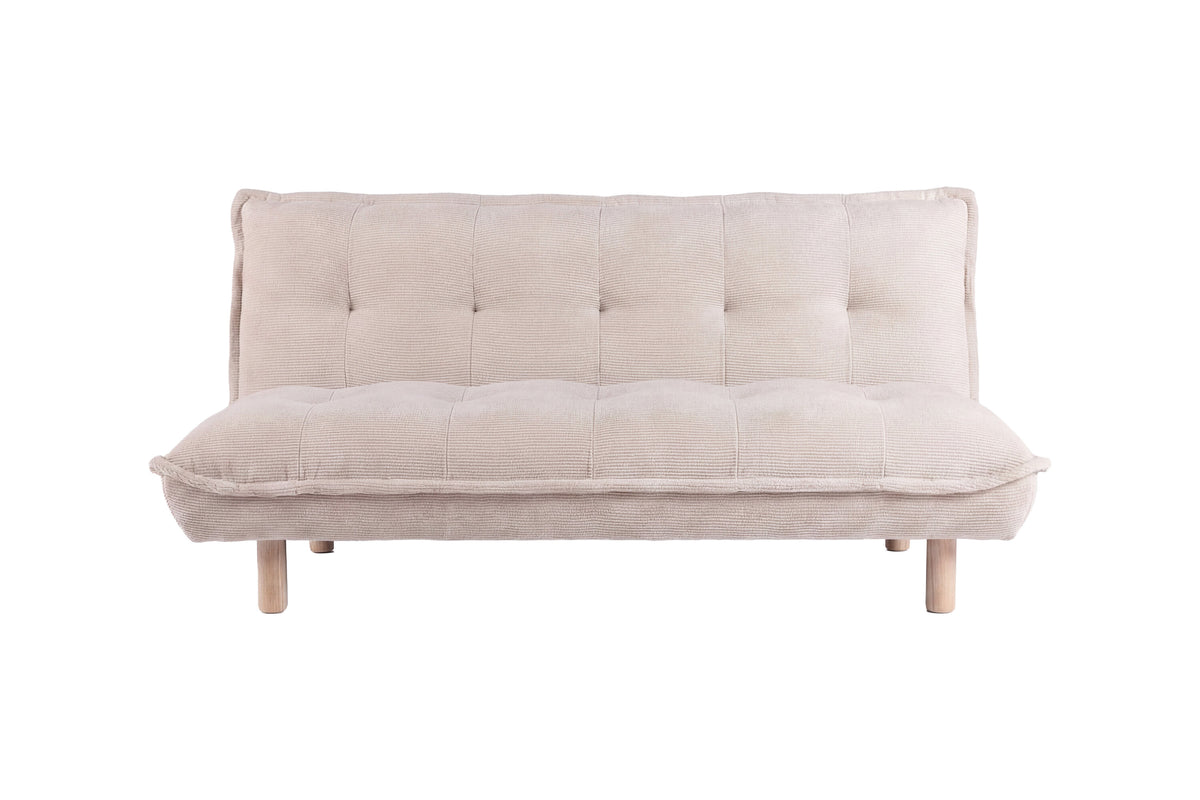 Gertrud bäddsoffa vitlaserad/beige manchester