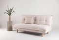 Gertrud bäddsoffa vitlaserad/beige manchester