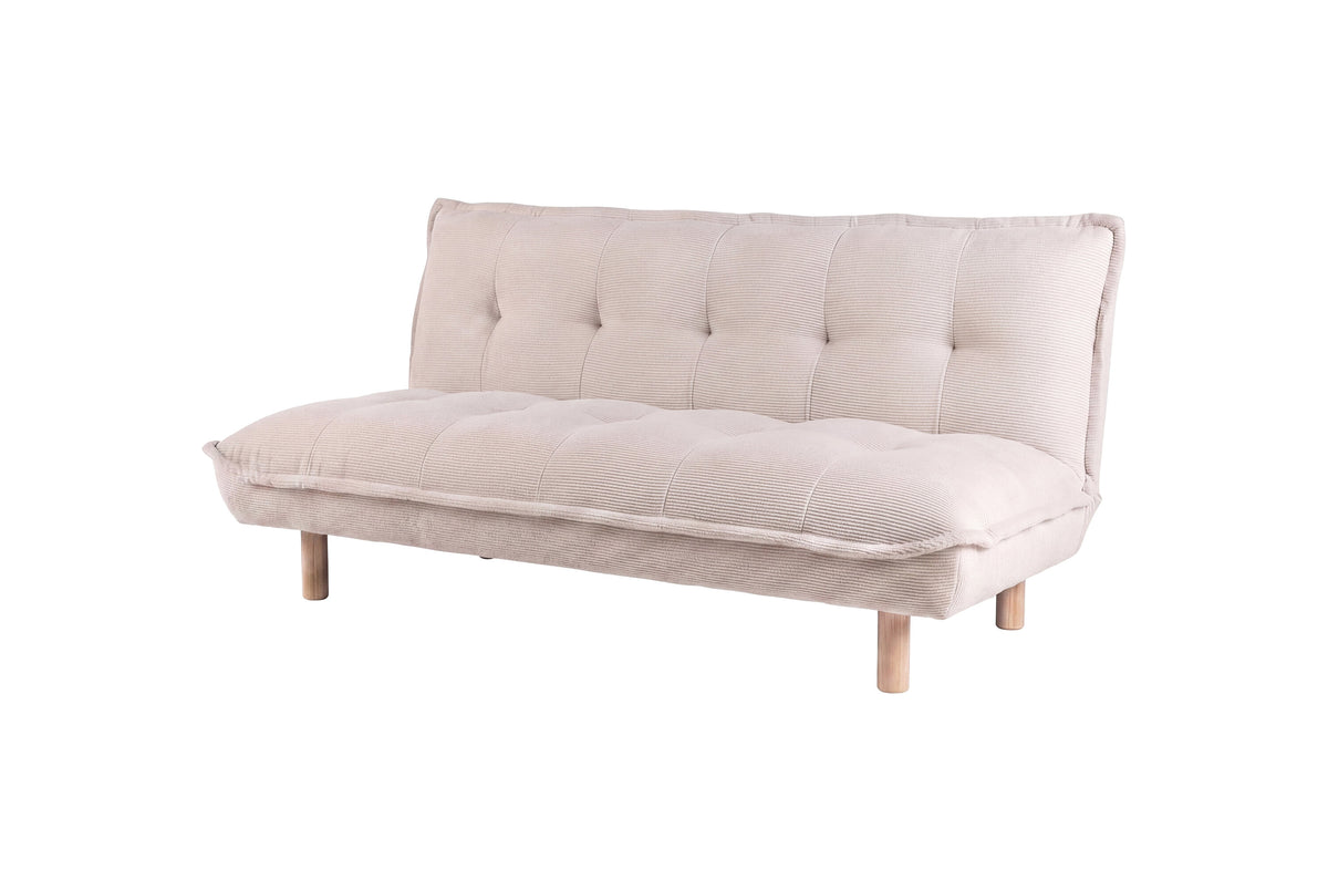 Gertrud bäddsoffa vitlaserad/beige manchester