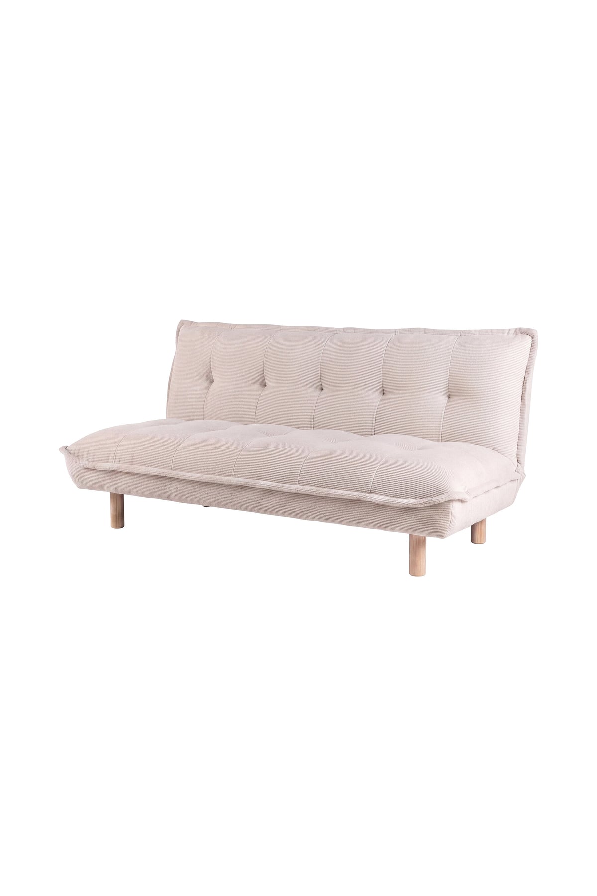 Gertrud bäddsoffa vitlaserad/beige manchester