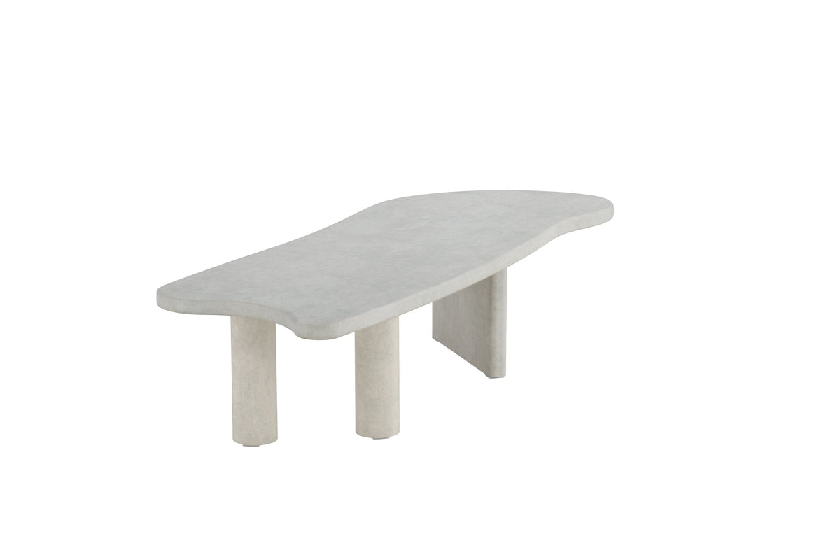 Polle soffbord i MDF med betongliknande 3D-papperslaminat