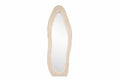 Mirza spegel 193x67 cm beige fuskpäls och glas