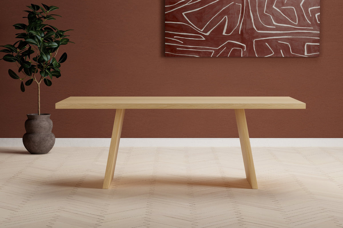 Logga matbord naturfärgad MDF med faner