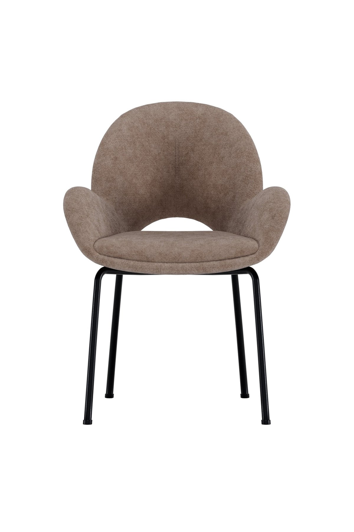 Florensa matstol 2-pack svart och brun sammet
