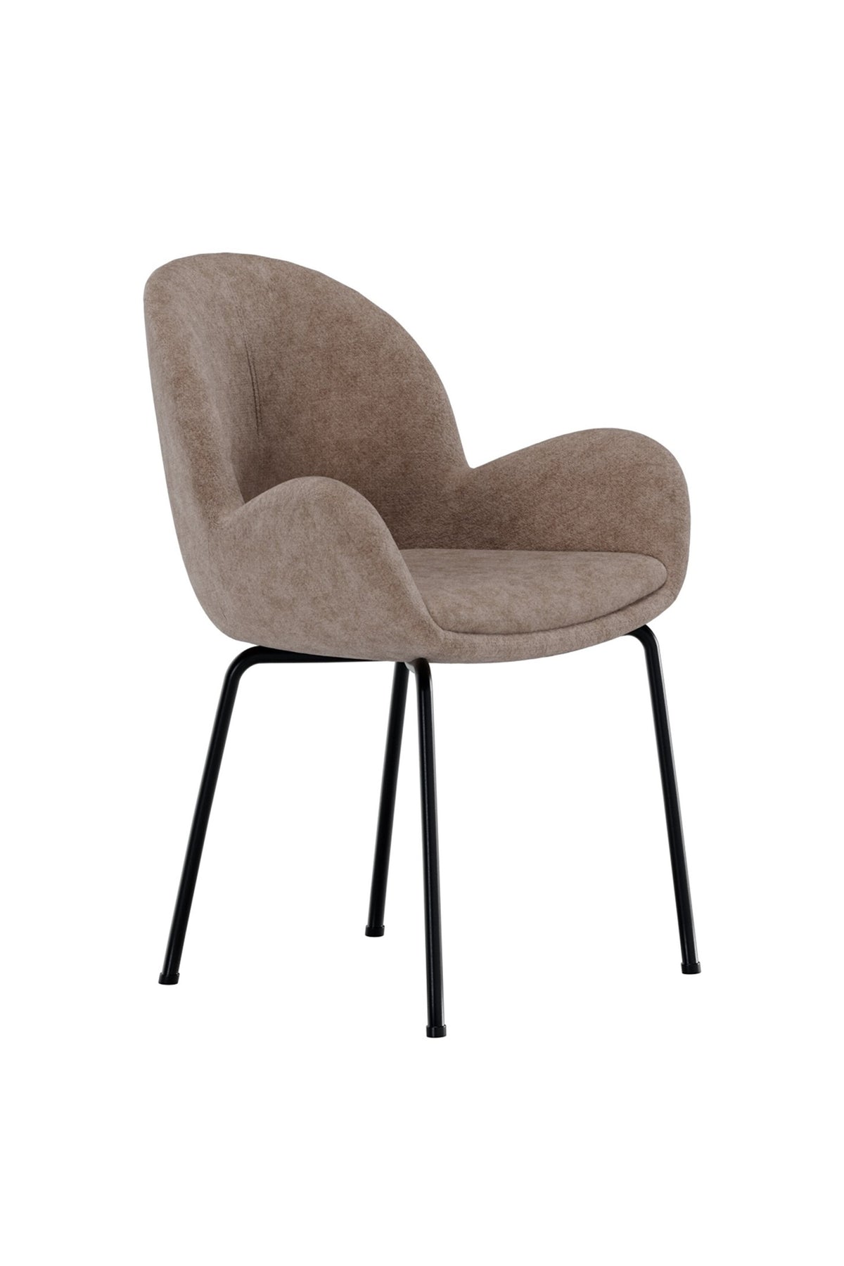 Florensa matstol 2-pack svart och brun sammet