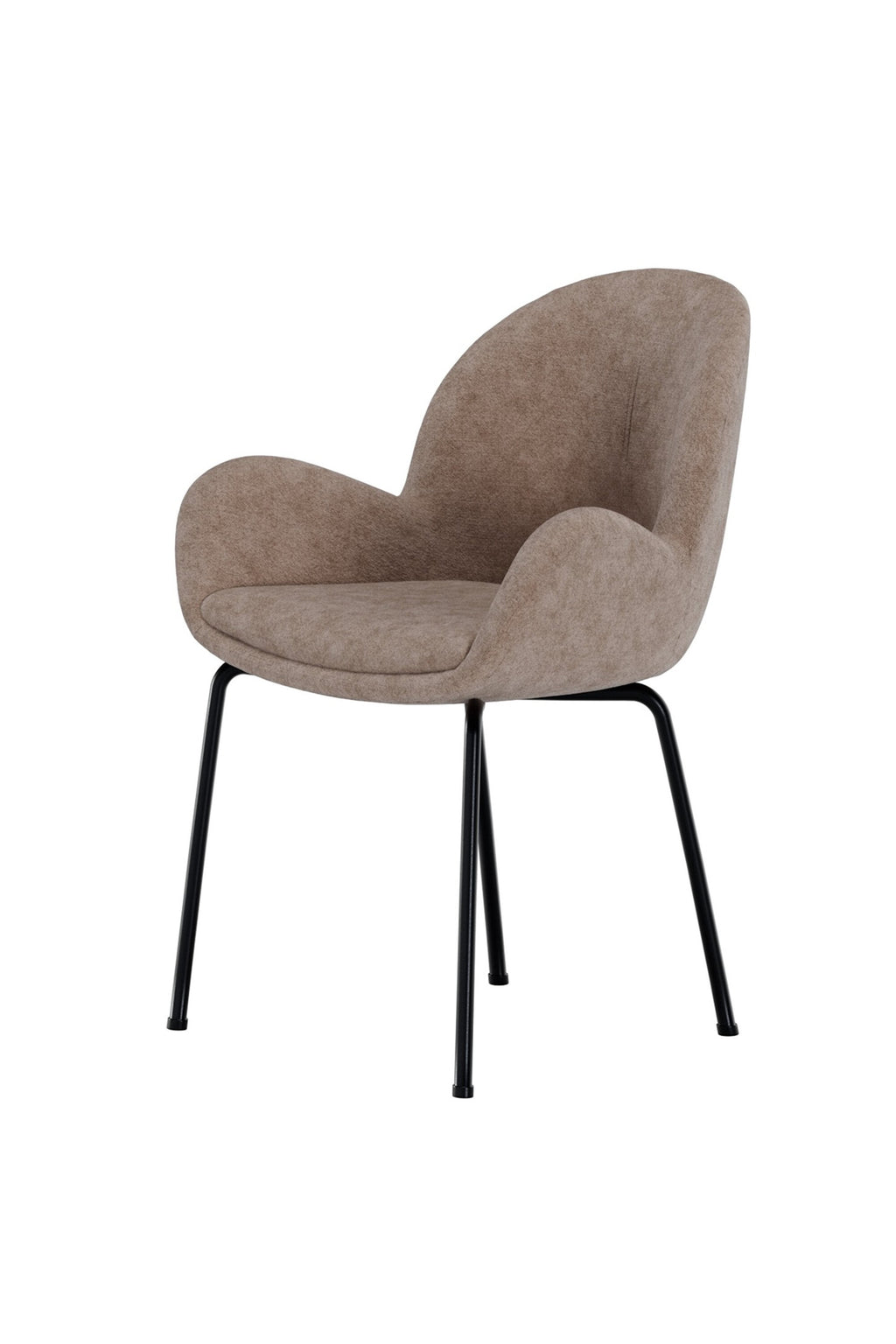 Florensa matstol 2-pack svart och brun sammet