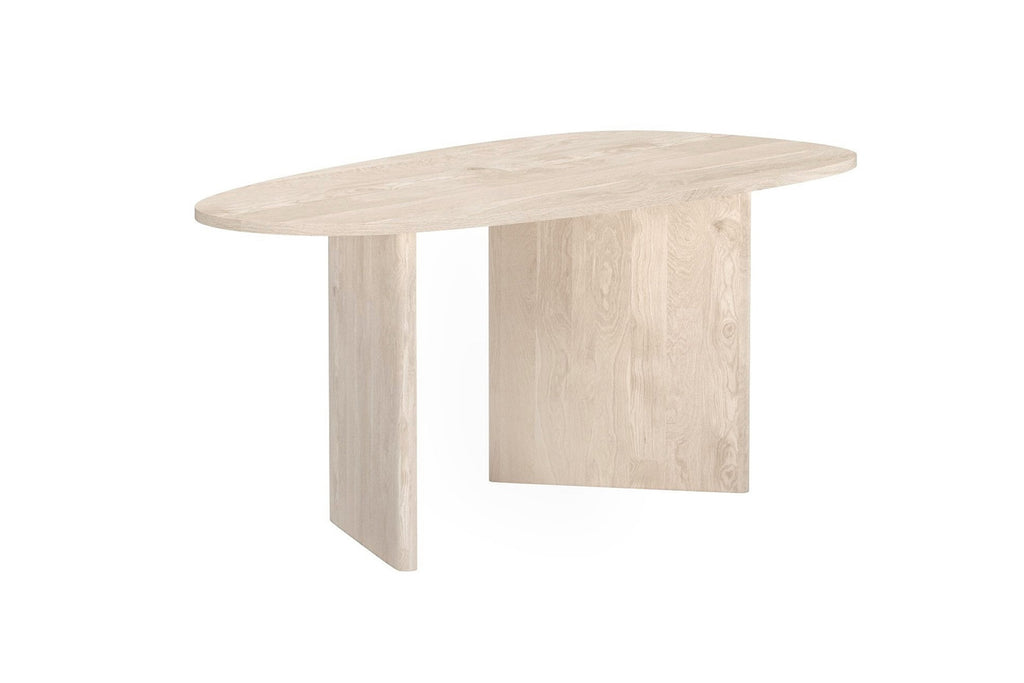 Grönvik ovalt matbord naturfärgat MDF med 3D-papperslaminat