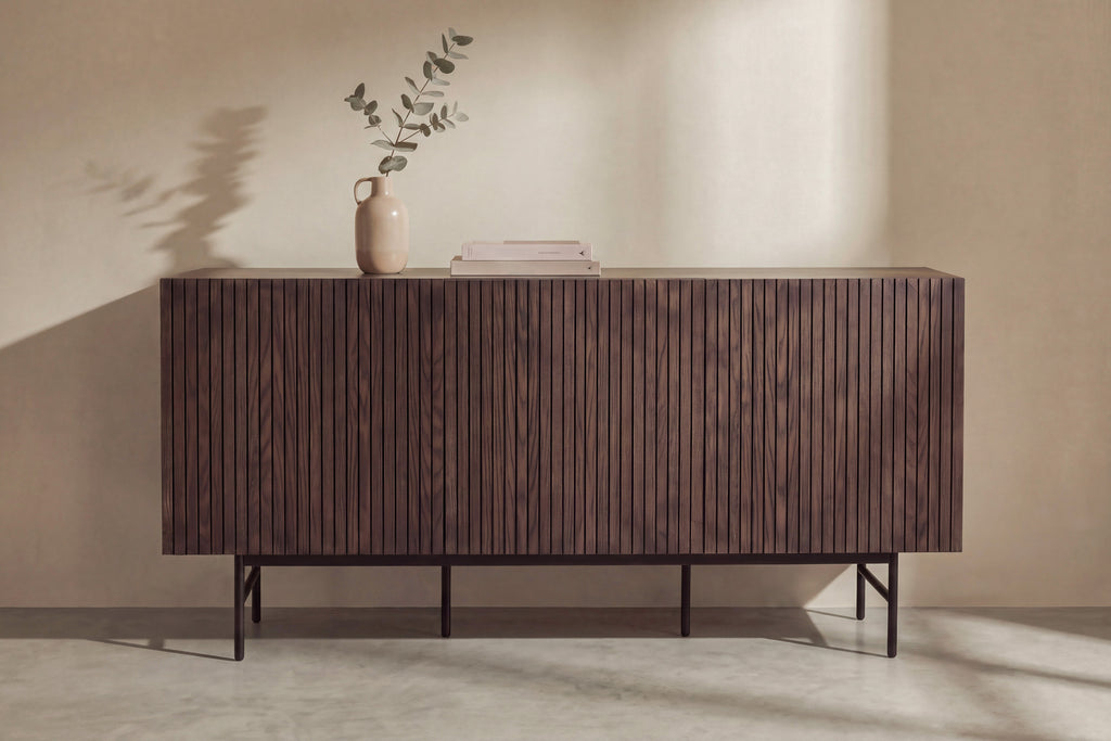 Björkön skåp 42x150x75 cm mockabrun – begränsad upplaga