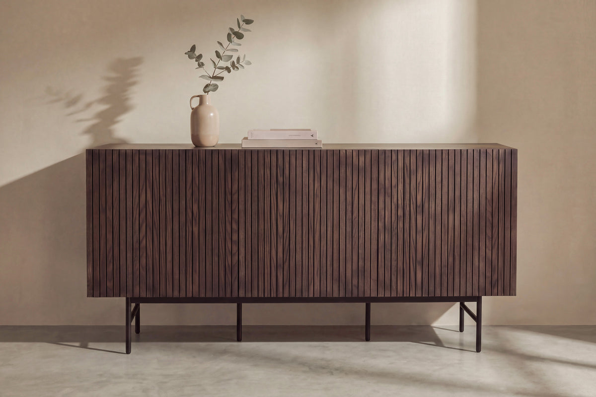 Björkön skåp 42x150x75 cm mockabrun – begränsad upplaga