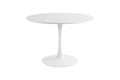 Hamden runt matbord Ø110 cm vit MDF