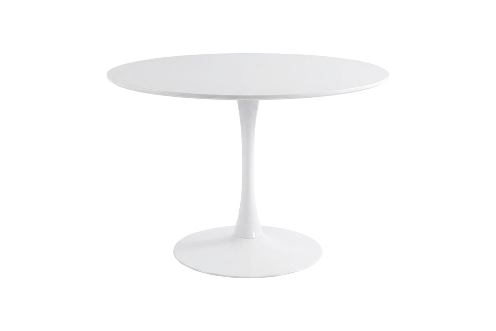 Hamden runt matbord Ø110 cm vit MDF