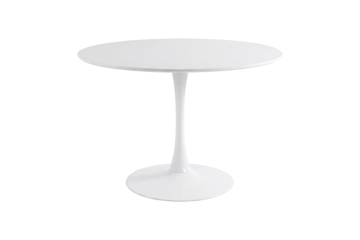 Hamden runt matbord Ø110 cm vit MDF