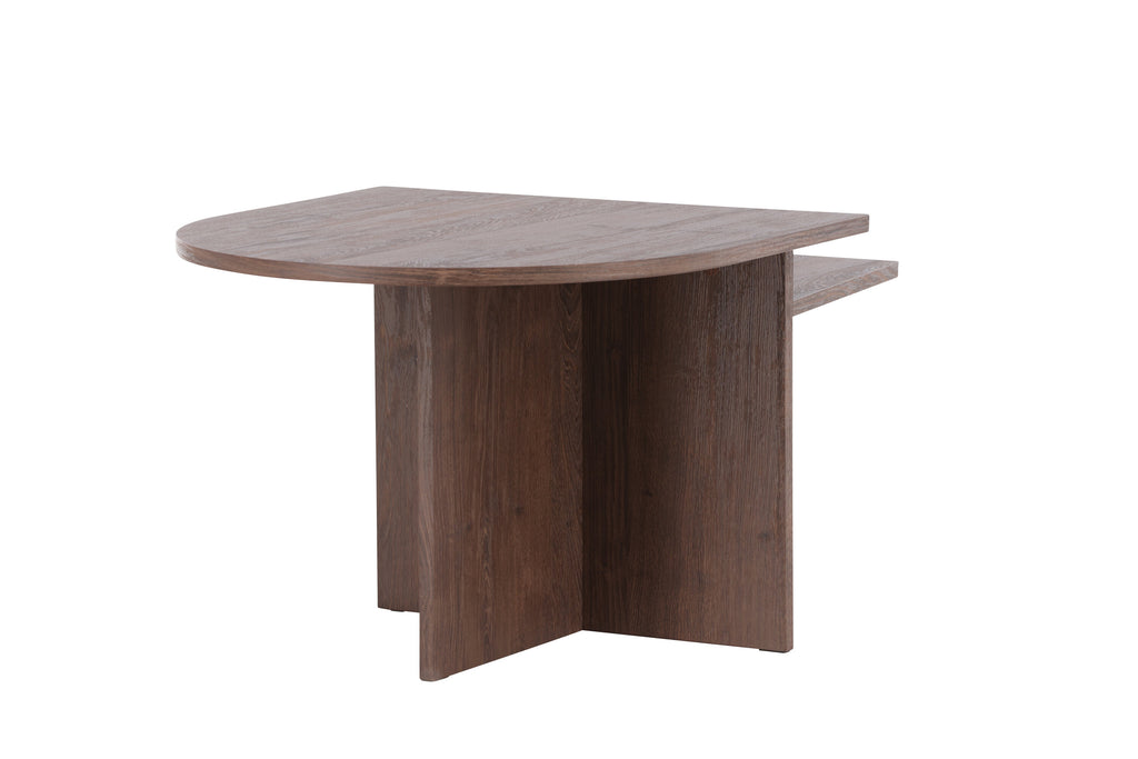 Sala soffbord 60x45 cm och 40x35 cm mockabrun MDF med papperslaminat