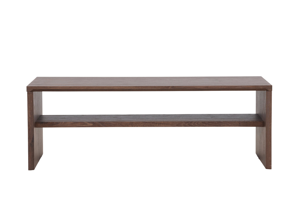 Telemarket soffbord 110x50x38 cm MDF med mockabrunt 3D-papperslaminat