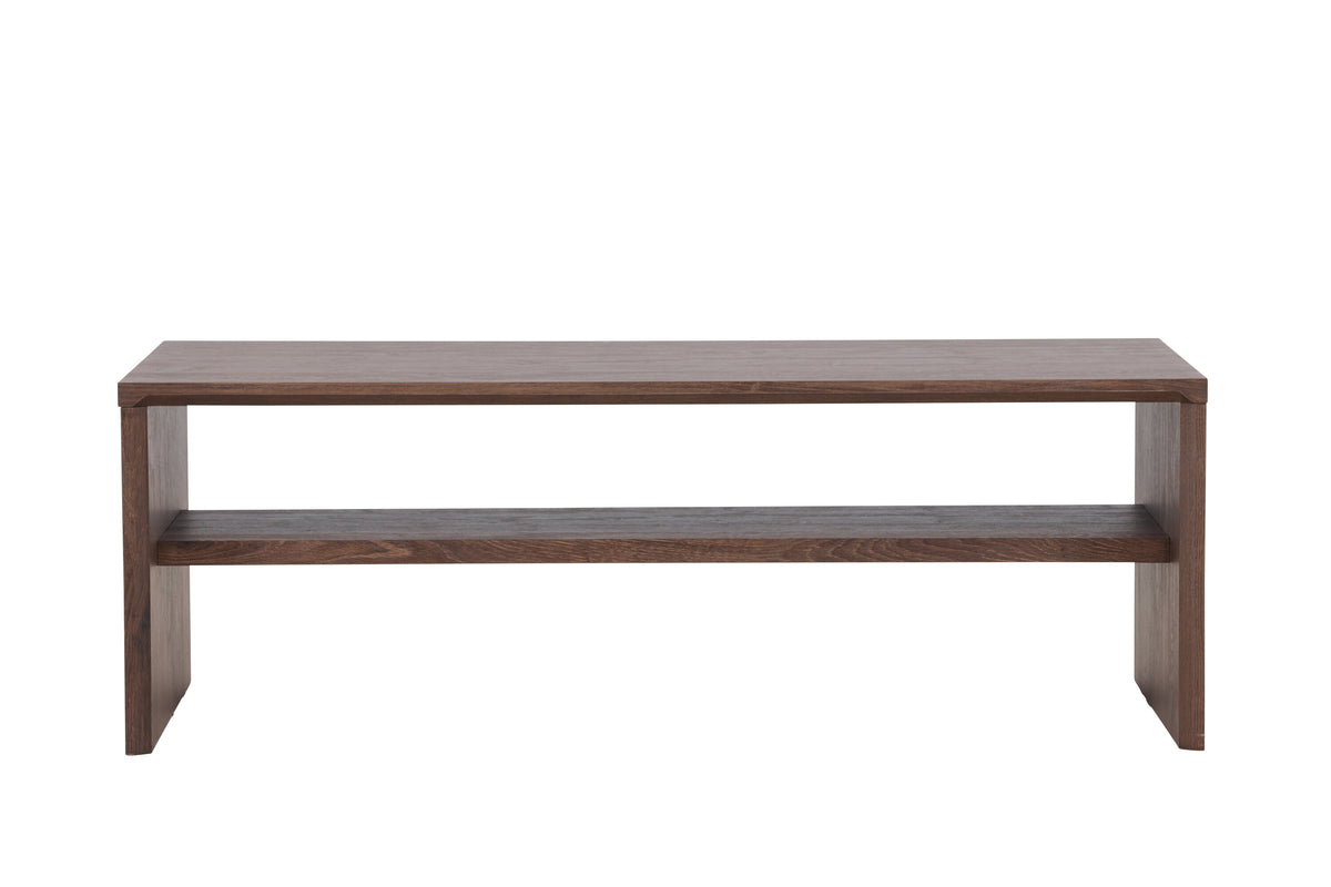 Telemarket soffbord 110x50x38 cm MDF med mockabrunt 3D-papperslaminat