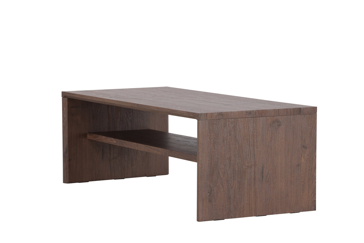 Telemarket soffbord 110x50x38 cm MDF med mockabrunt 3D-papperslaminat