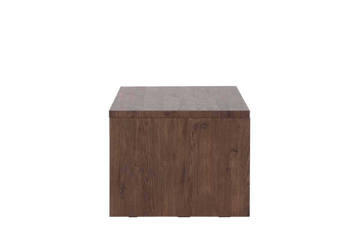 Telemarket soffbord 110x50x38 cm MDF med mockabrunt 3D-papperslaminat