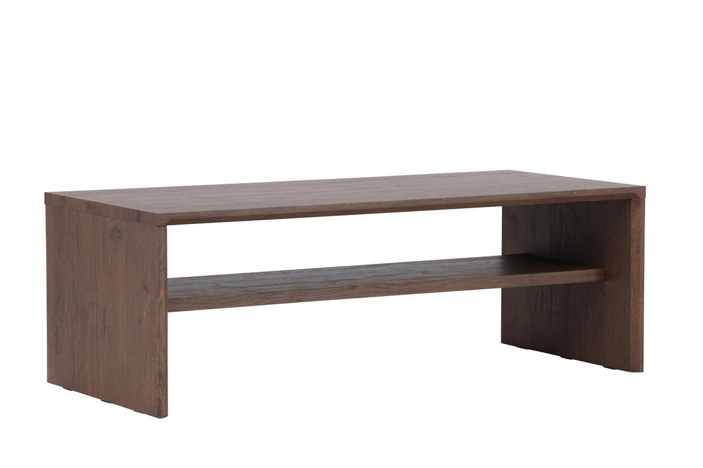 Telemarket soffbord 110x50x38 cm MDF med mockabrunt 3D-papperslaminat