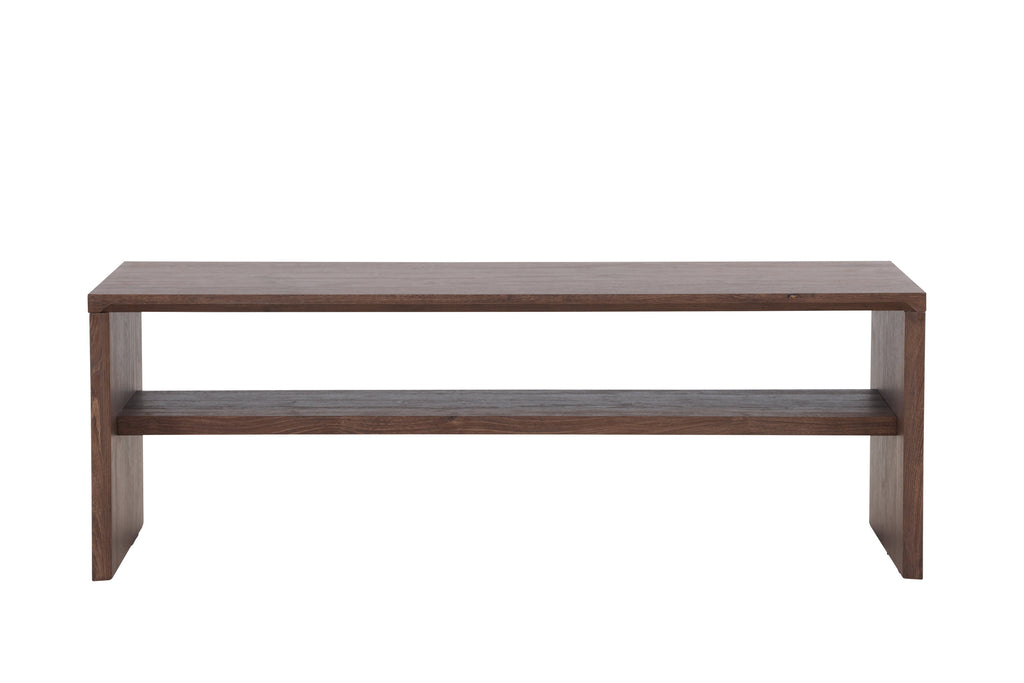 Telemarket soffbord 110x50x38 cm MDF med mockabrunt 3D-papperslaminat