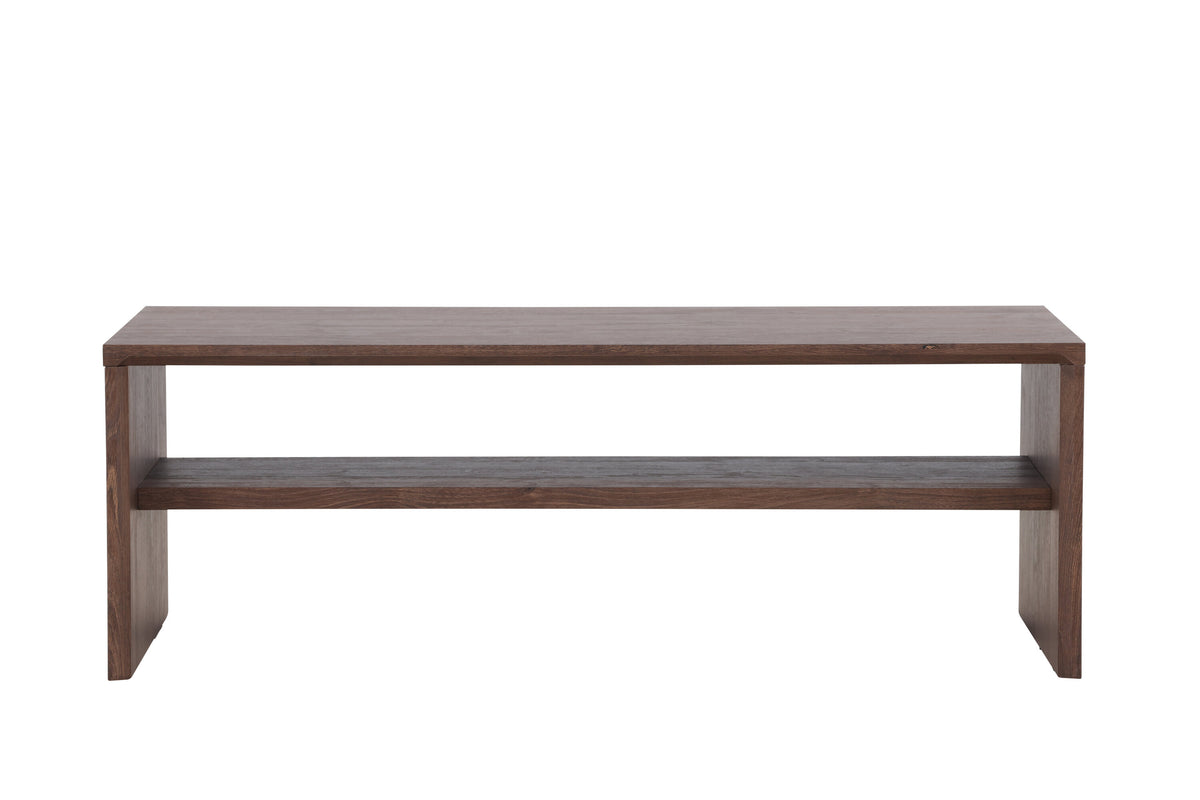 Telemarket soffbord 110x50x38 cm MDF med mockabrunt 3D-papperslaminat