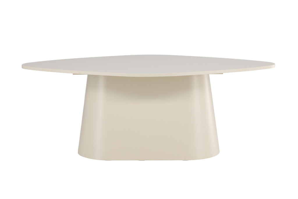Diamond ovalt matbord 210x110x75 cm beige lackerad MDF
