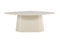Diamond ovalt matbord 210x110x75 cm beige lackerad MDF