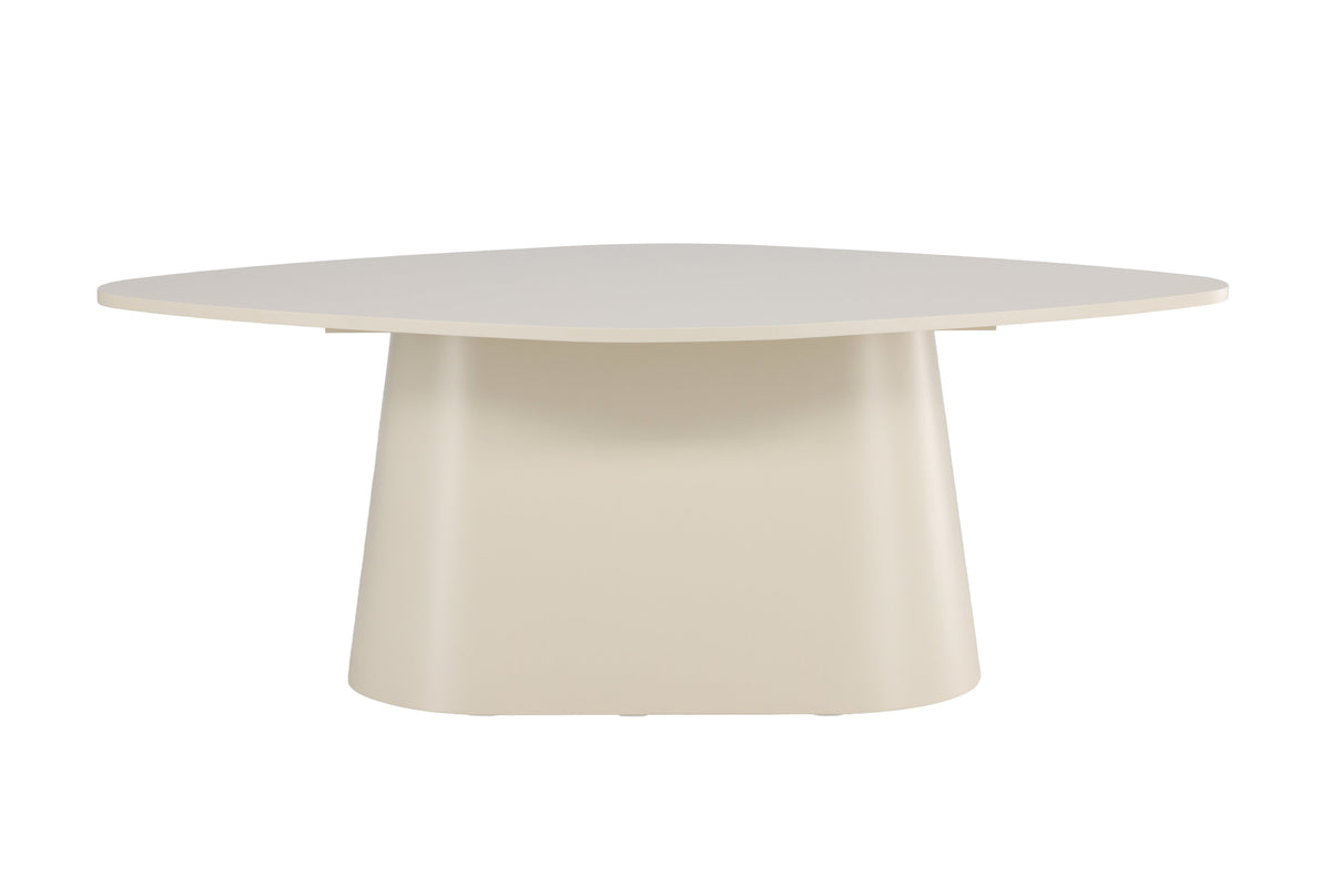 Diamond ovalt matbord 210x110x75 cm beige lackerad MDF