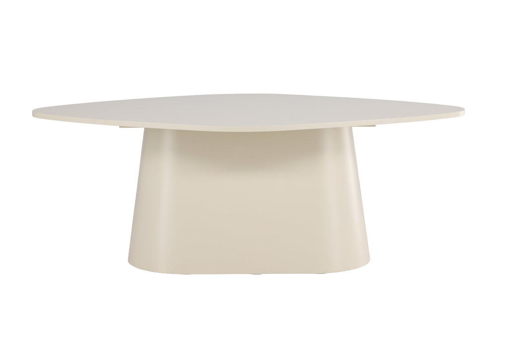 Diamond ovalt matbord 210x110x75 cm beige lackerad MDF