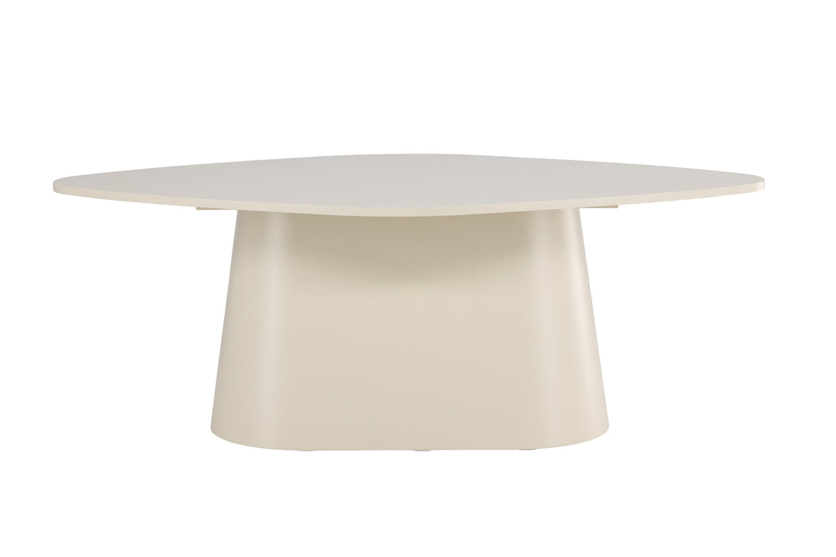 Diamond ovalt matbord 210x110x75 cm beige lackerad MDF