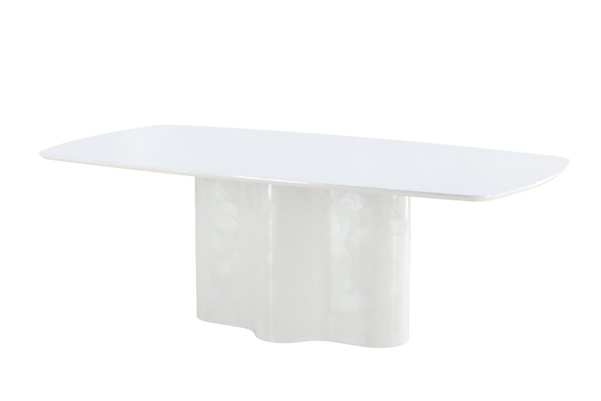 Väddö rektangulärt matbord 220x110x75 cm vitlackerad MDF