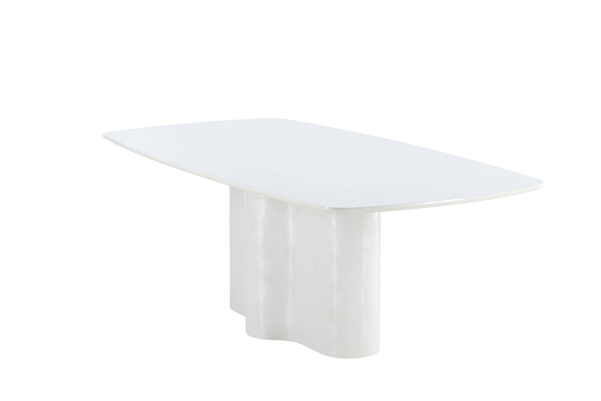 Väddö rektangulärt matbord 220x110x75 cm vitlackerad MDF